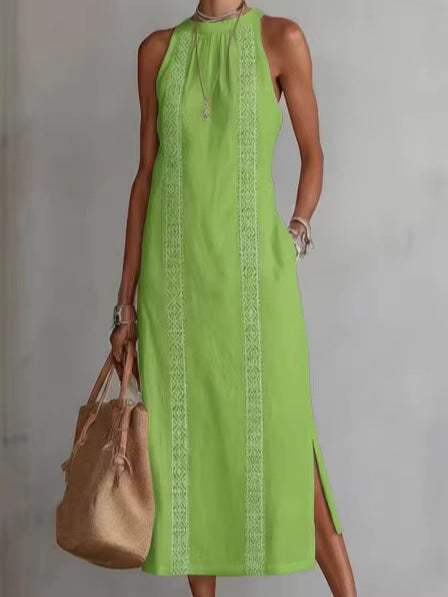 Maxi Linen Sleeveless Dress