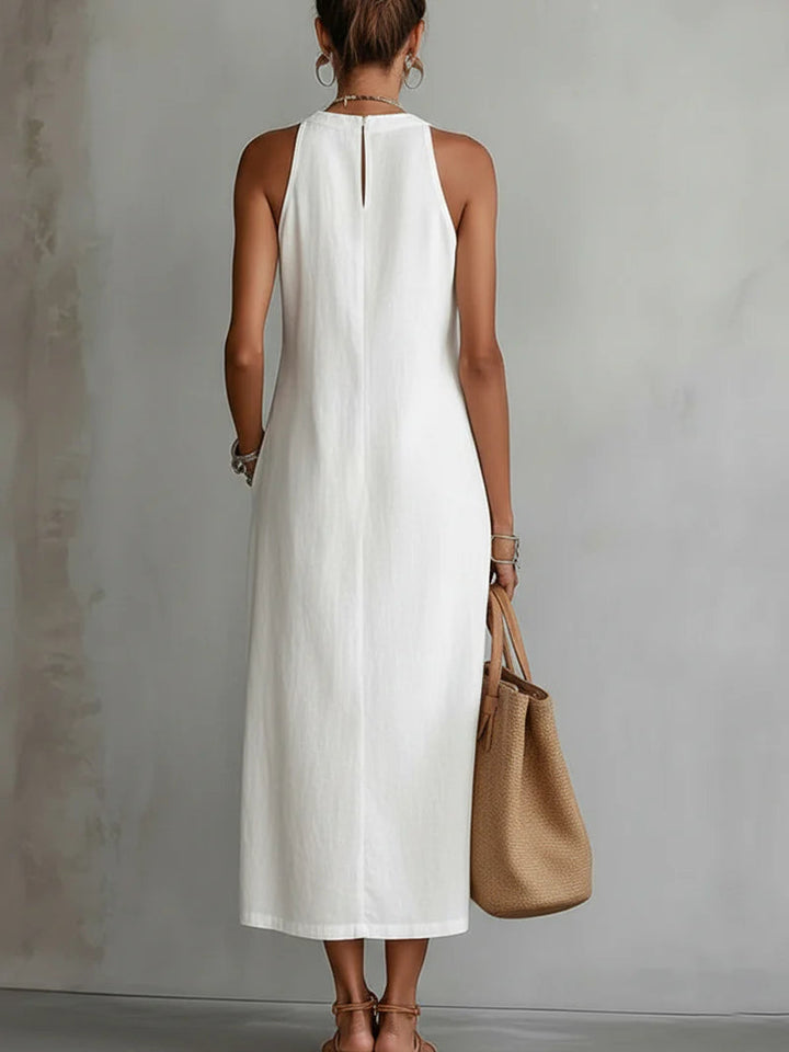 Maxi Linen Sleeveless Dress