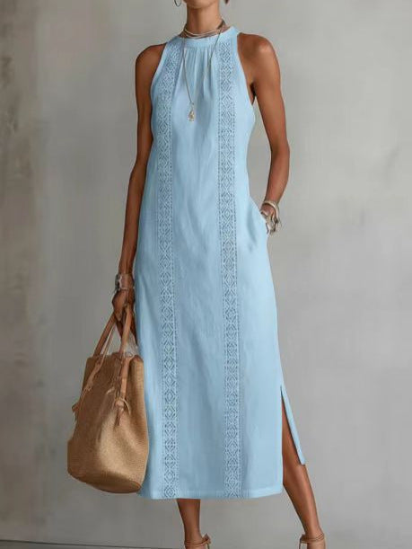Maxi Linen Sleeveless Dress