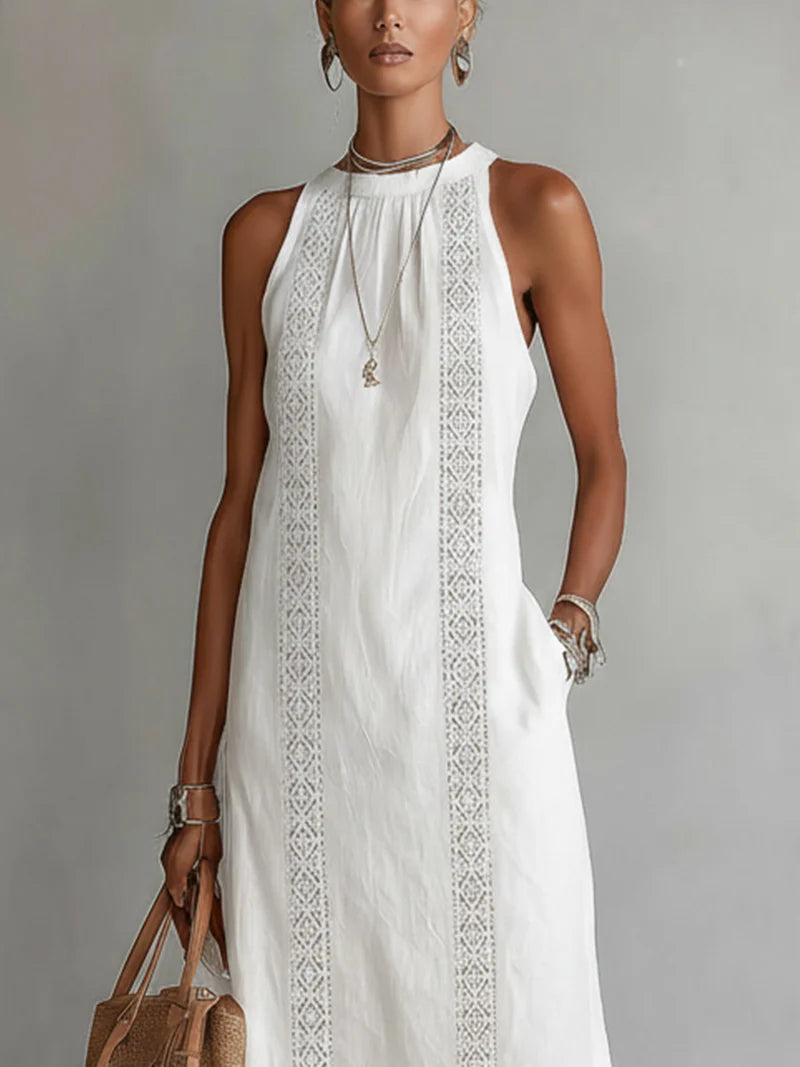 Maxi Linen Sleeveless Dress