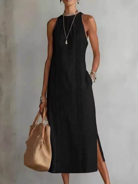 Maxi Linen Sleeveless Dress