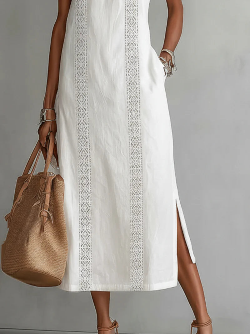 Maxi Linen Sleeveless Dress