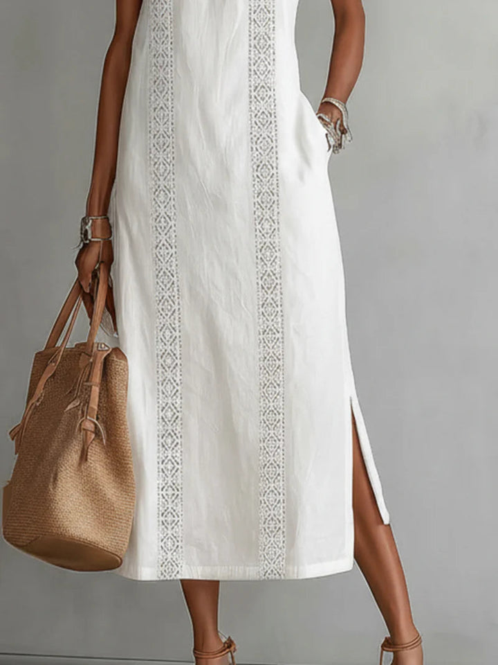 Maxi Linen Sleeveless Dress