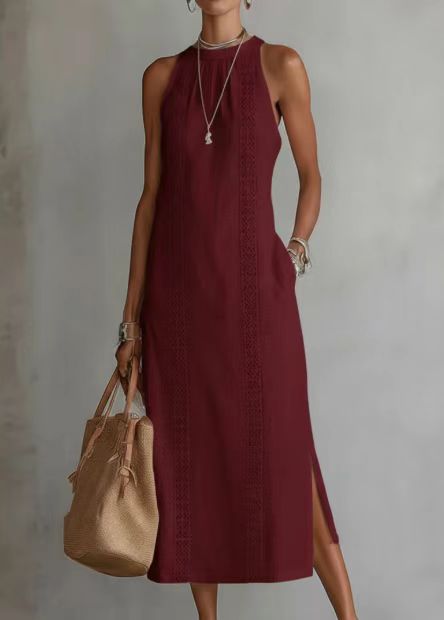 Maxi Linen Sleeveless Dress