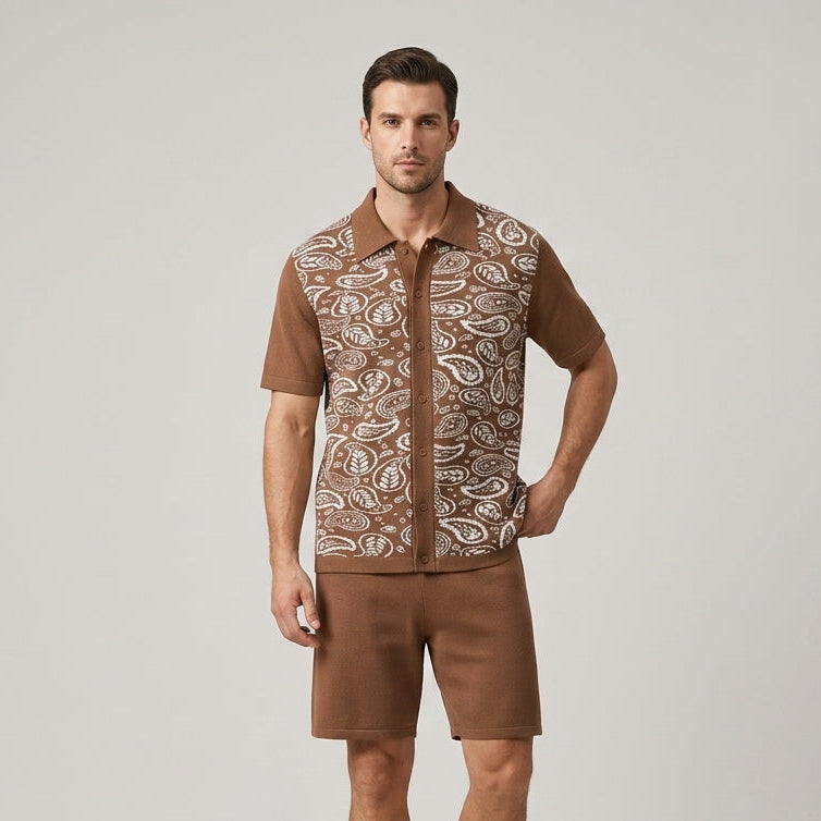 Owen Paisley Print Two-Piece Set