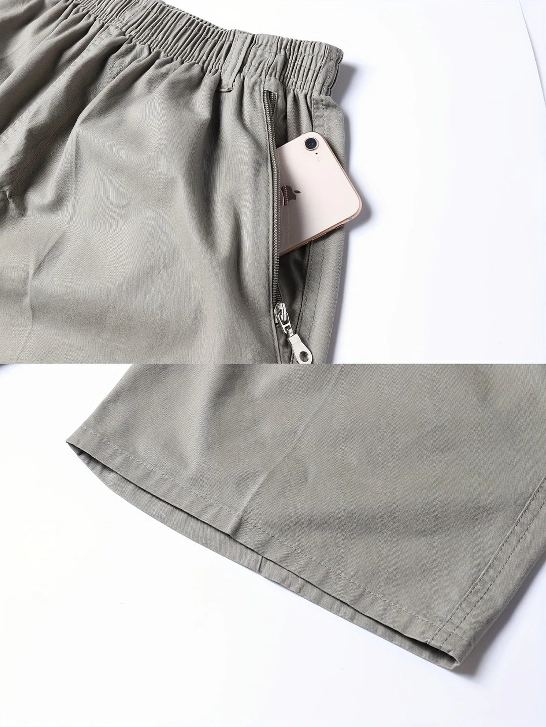 Light cargo shorts with pockets