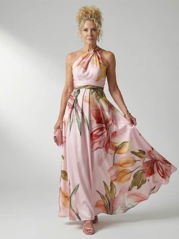 Light Floral Maxi Dress Amiel