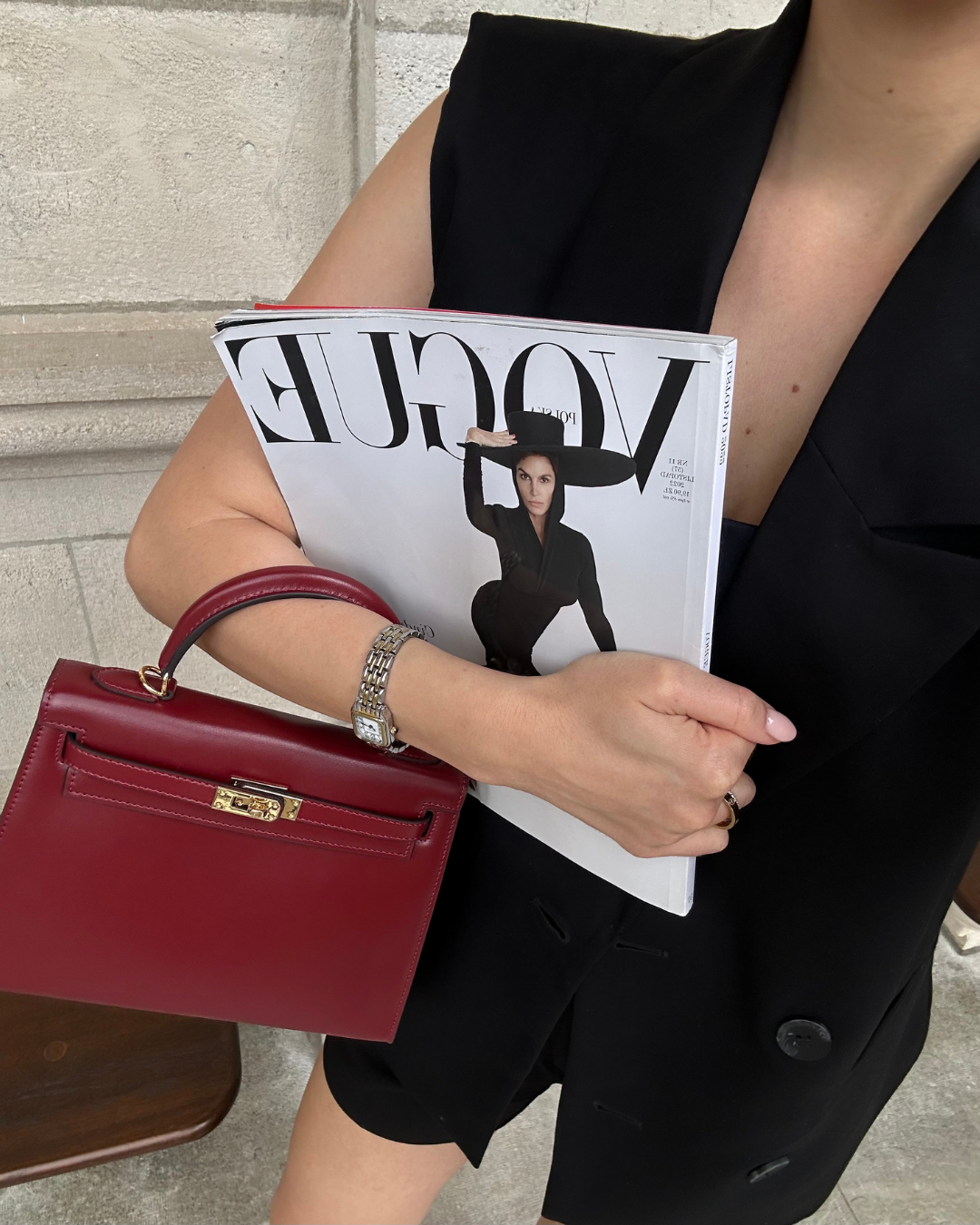 Elegant Burgundy Leather™ - Mini Bag