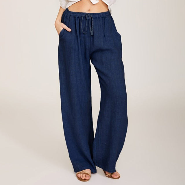 Enara - Comfortable Pants with Drawstring