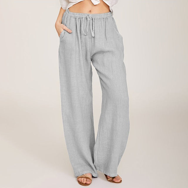 Enara - Comfortable Pants with Drawstring