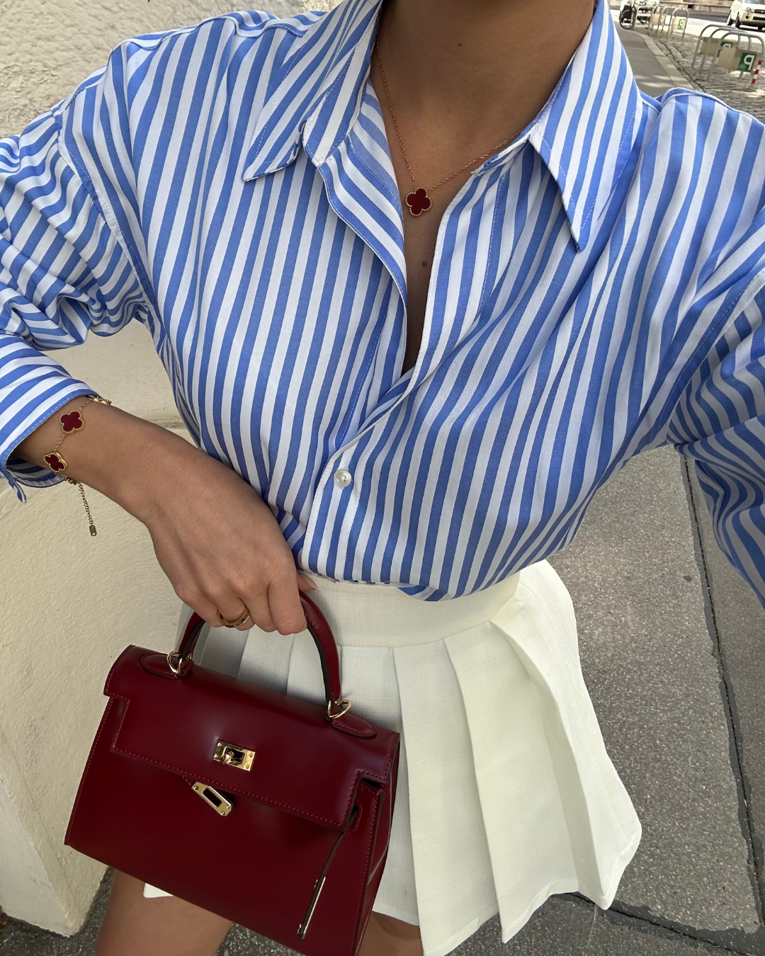 Elegant Burgundy Leather™ - Mini Bag