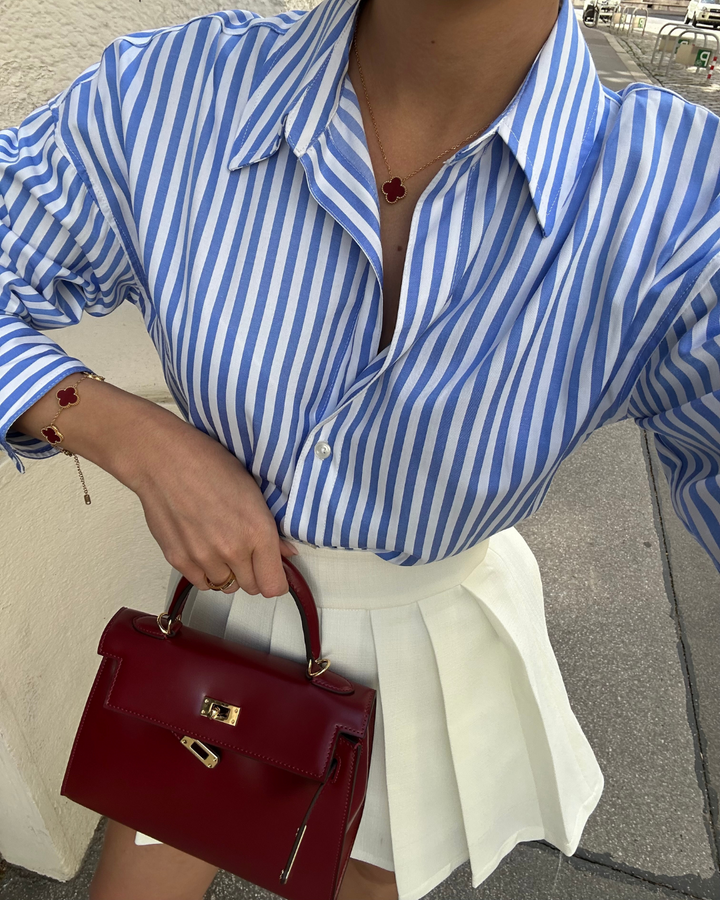 Elegant Burgundy Leather™ - Mini Bag