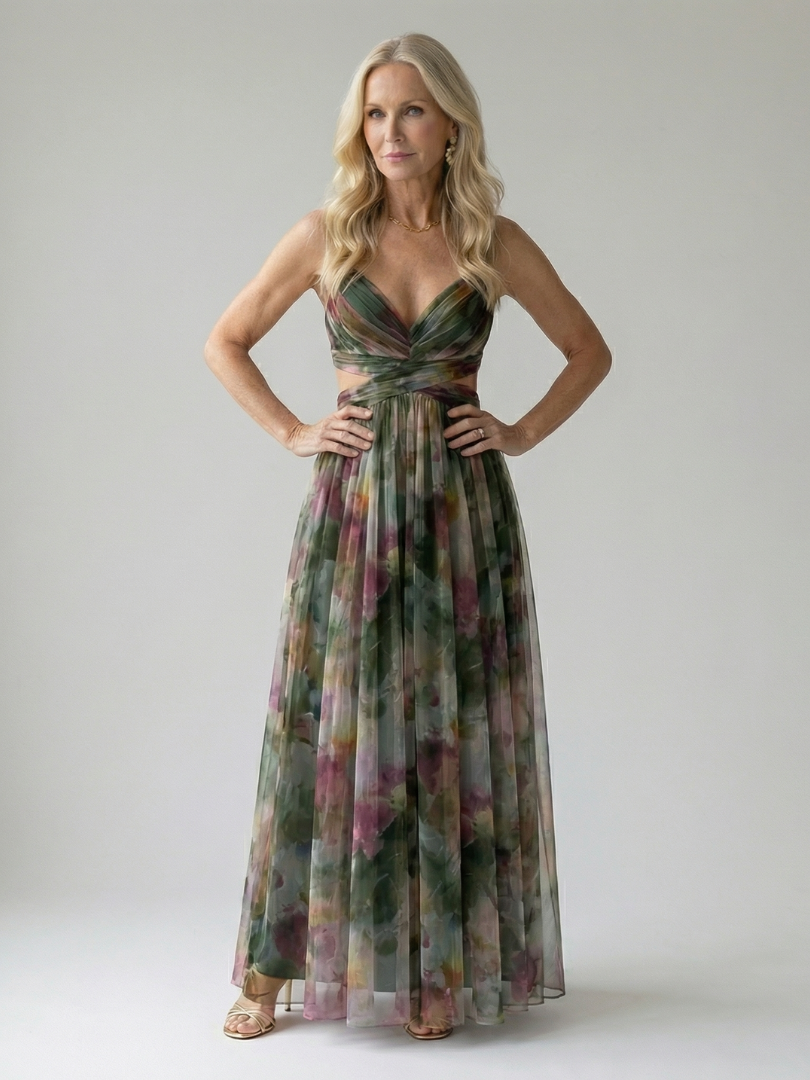 Soft Wrap Maxi Dress Isel