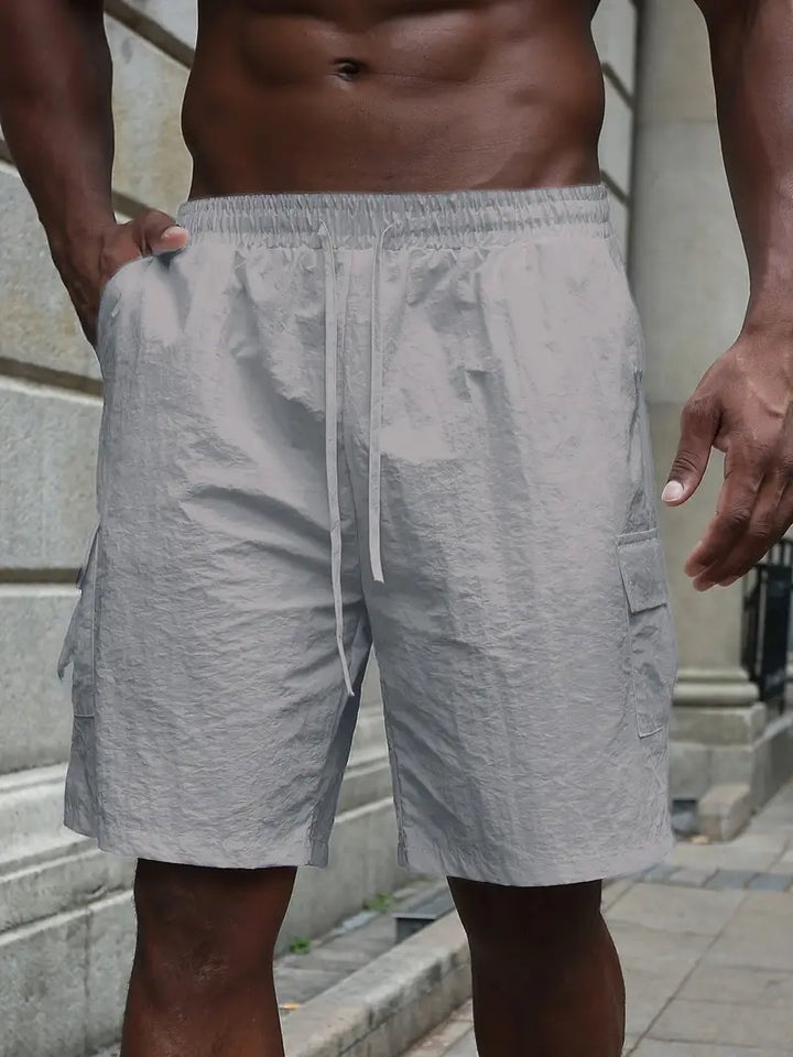 Breathable Shorts with Elastic Waistband