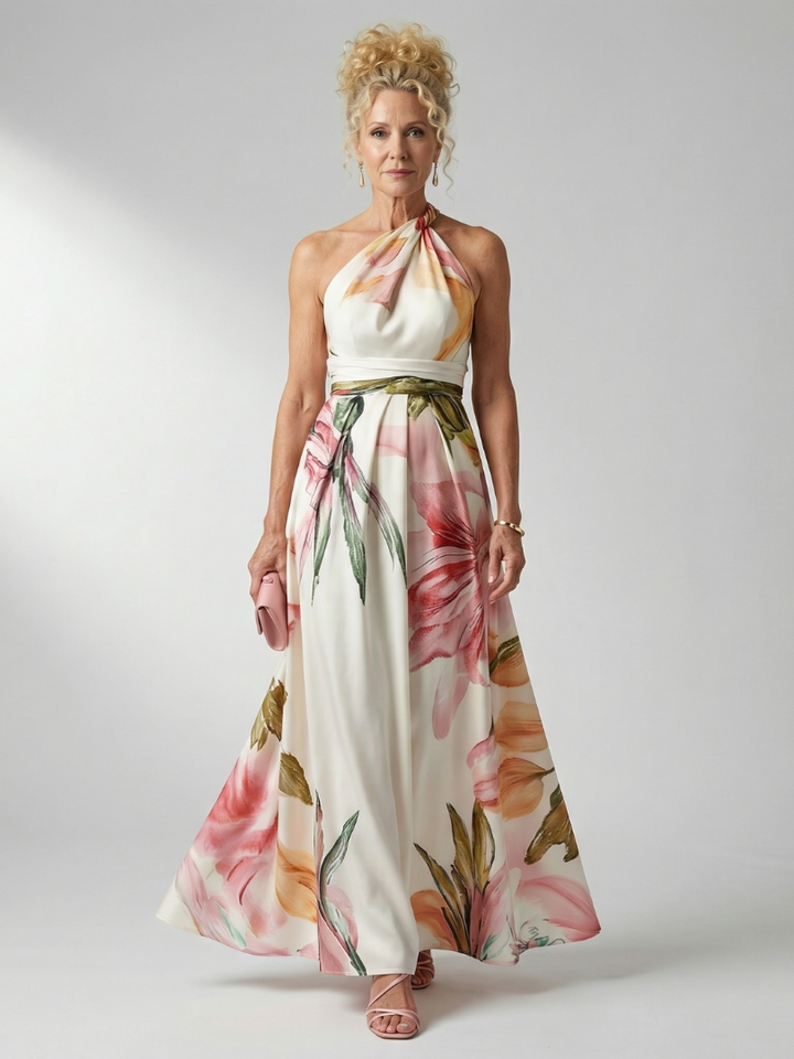 Light Floral Maxi Dress Amiel