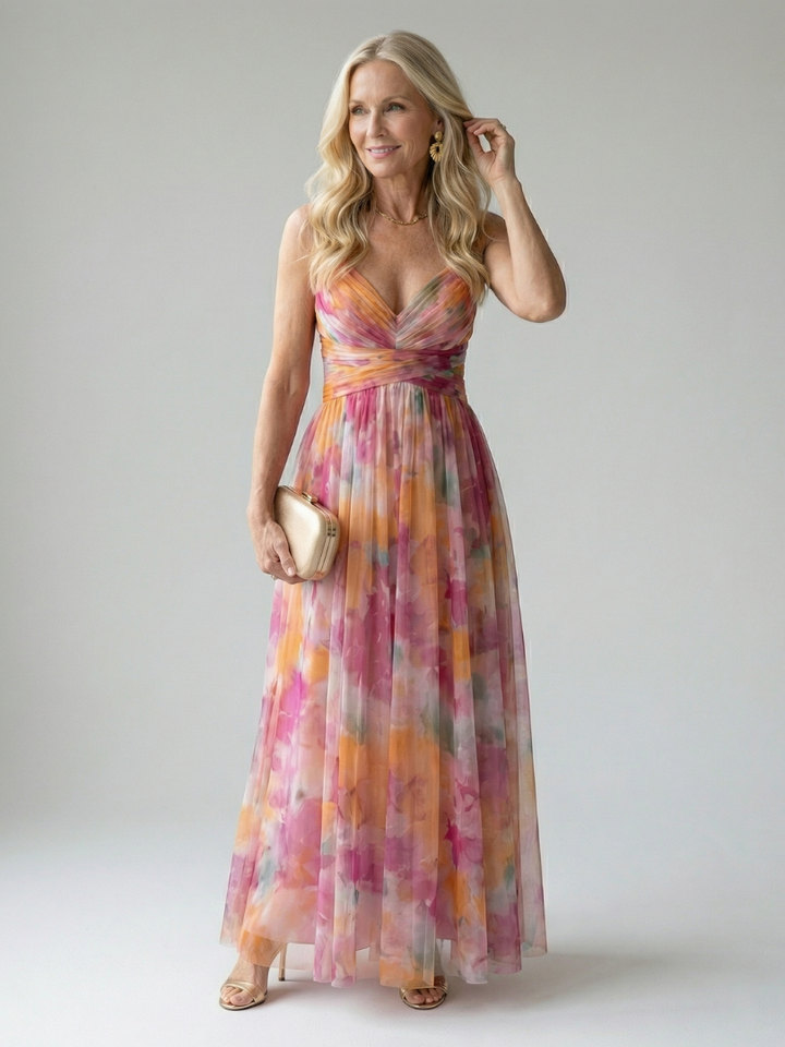 Soft Wrap Maxi Dress Isel