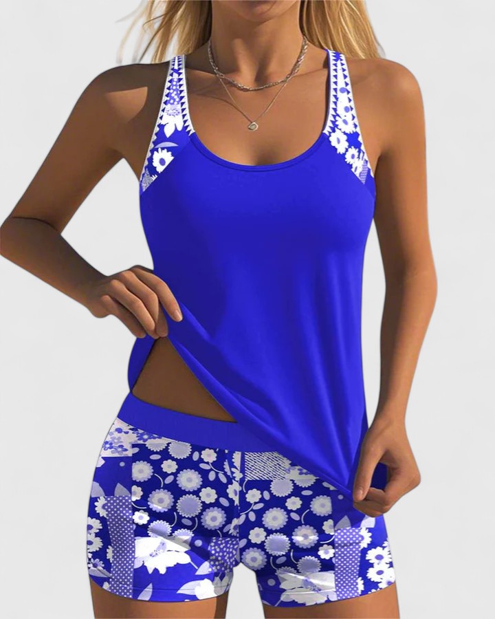 Chic Summer Tankini Marine