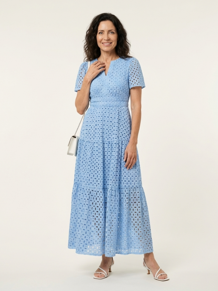 Brielle Short Sleeve Midi Dress