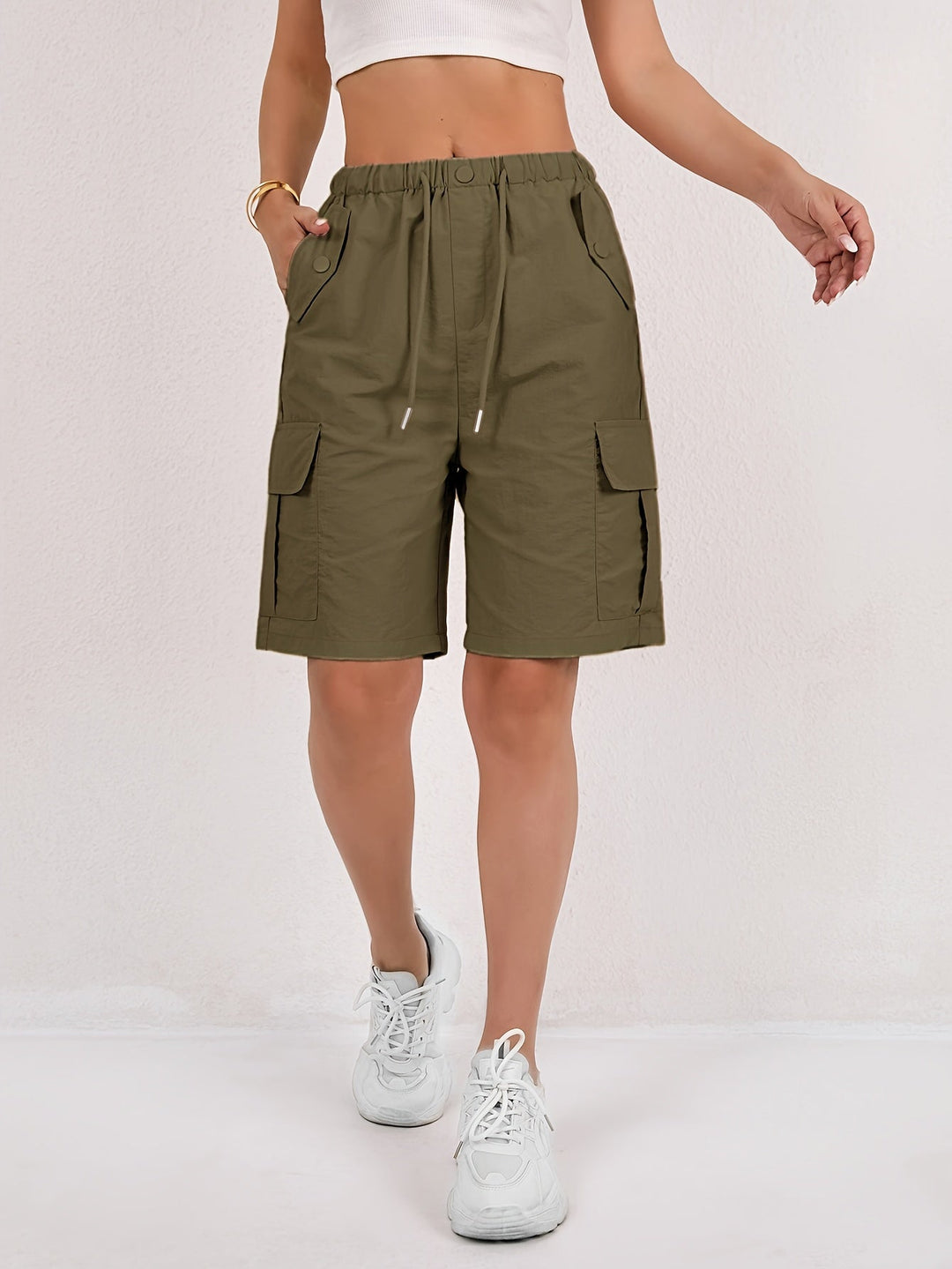 Lightweight Quick-Dry Cargo Shorts Daisy