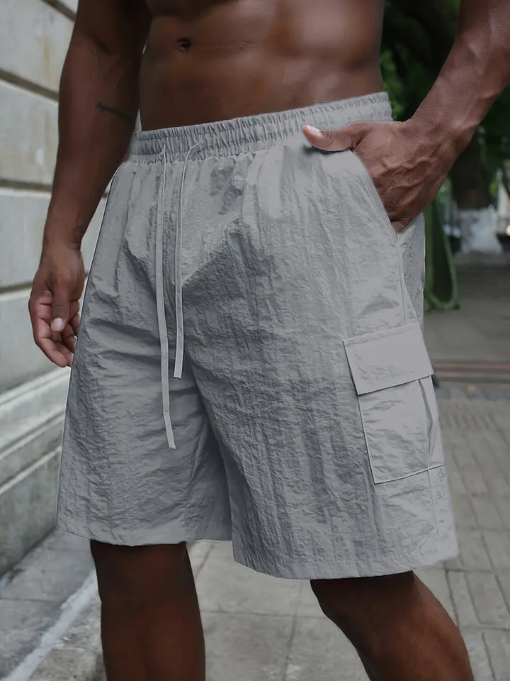 Breathable Shorts with Elastic Waistband