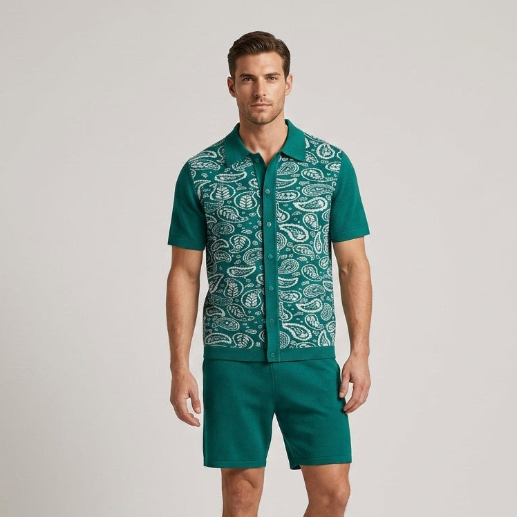 Owen Paisley Print Two-Piece Set