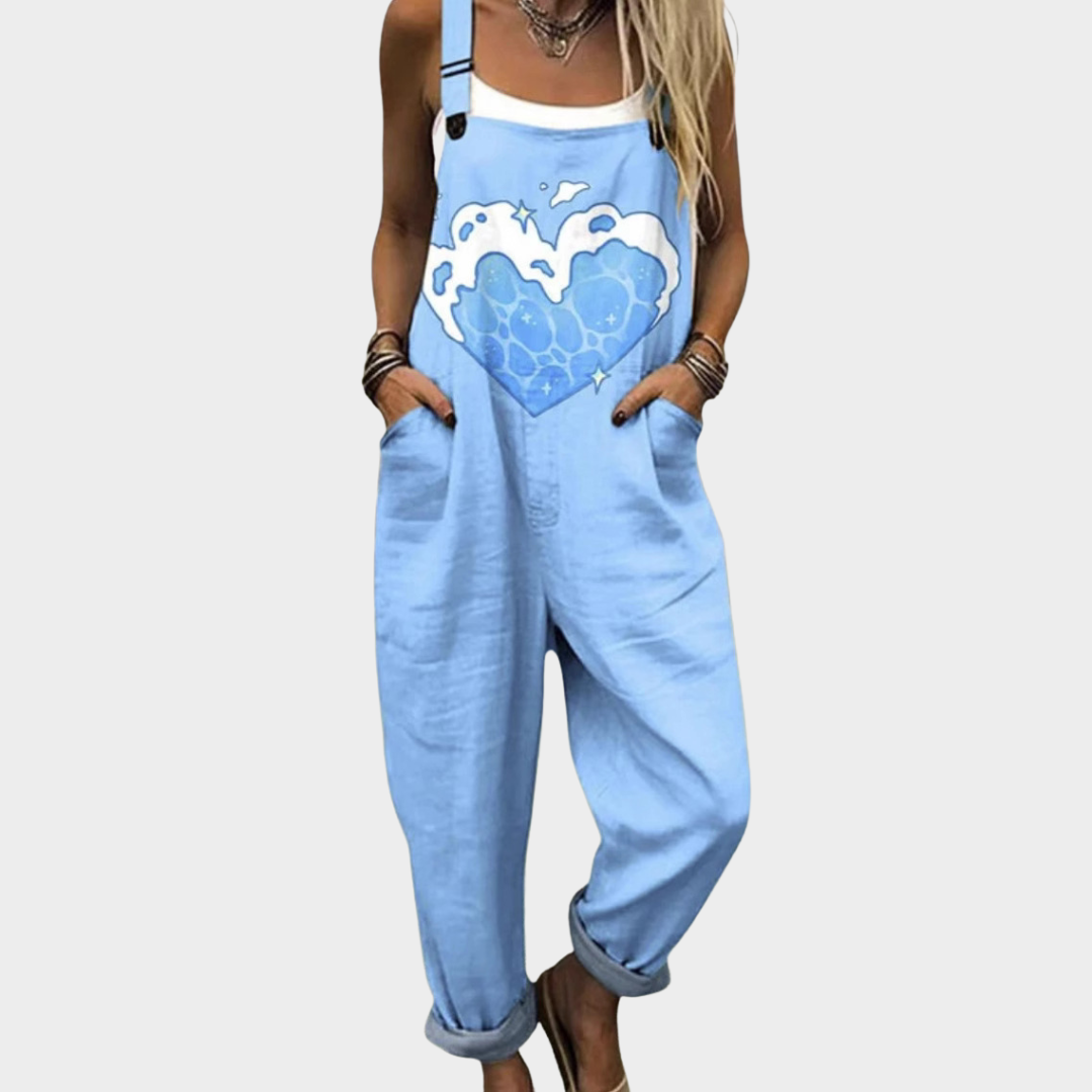 VERLAINE | Comfortable Printed Jumpsuit