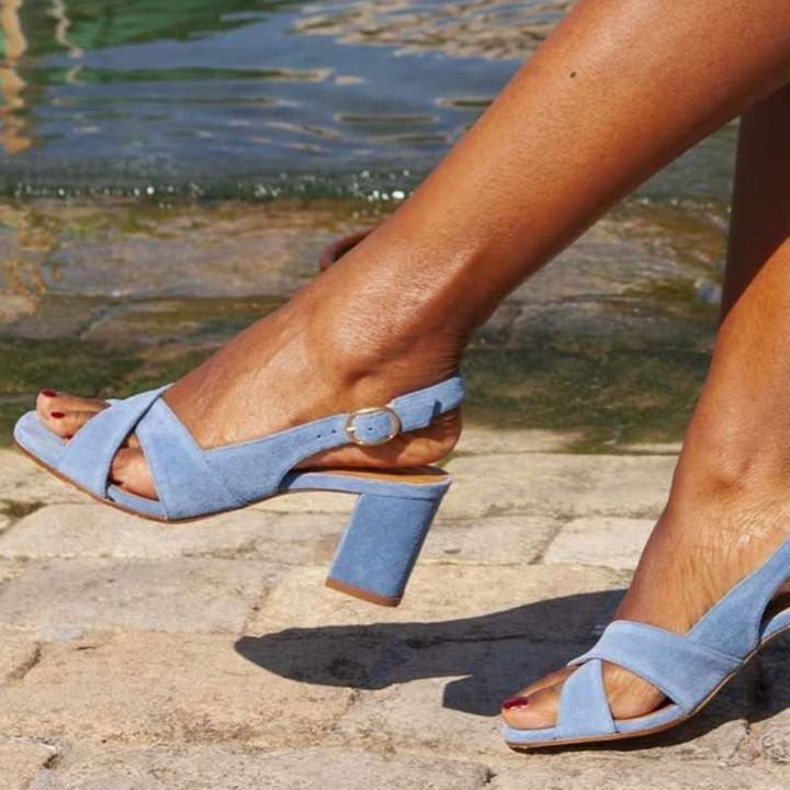 Celeste | Blue Summer Sandals, Solar Elegance