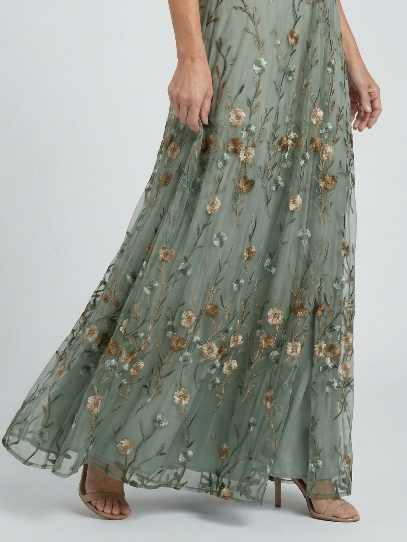Maxi Halter Dress Bloom Flow Selora