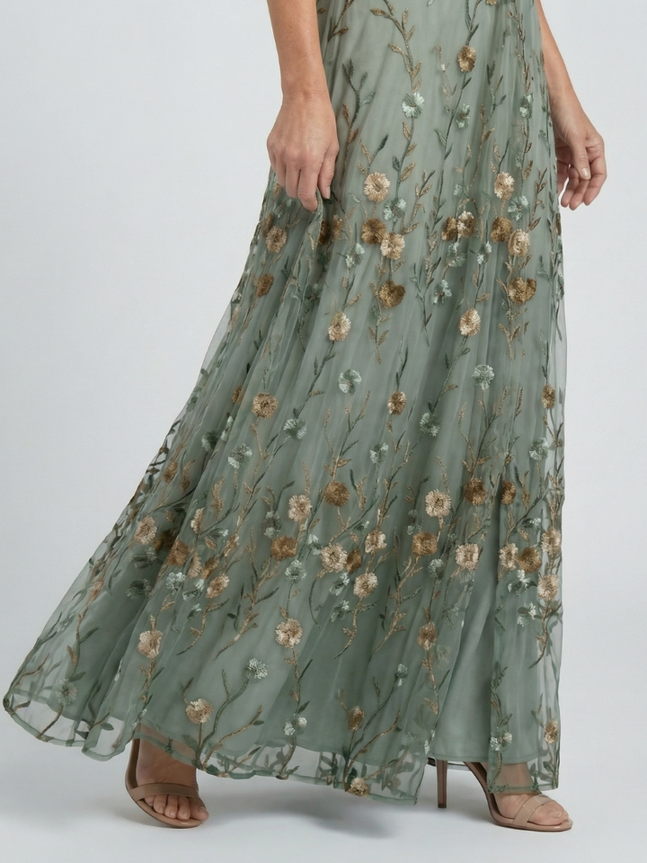 Maxi Halter Dress Bloom Flow Selora