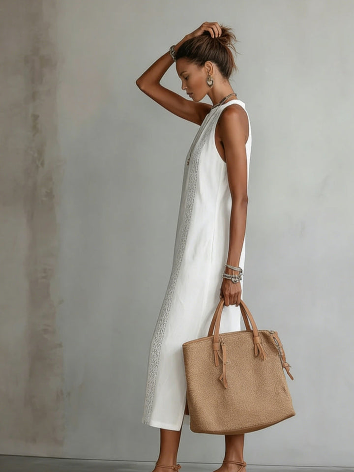 Maxi Linen Sleeveless Dress