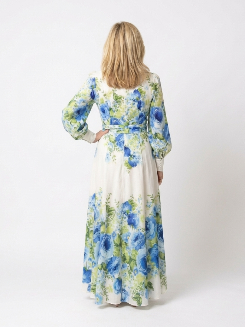 Nora Floral Long Sleeve Maxi Dress