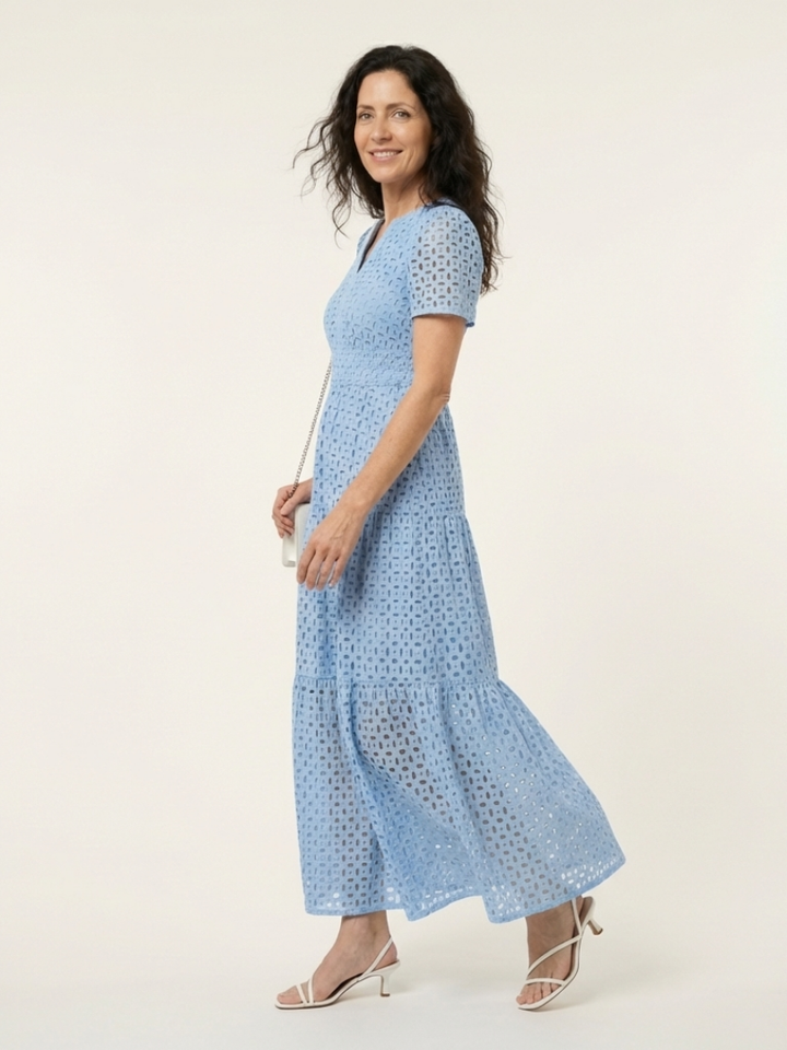 Brielle Short Sleeve Midi Dress