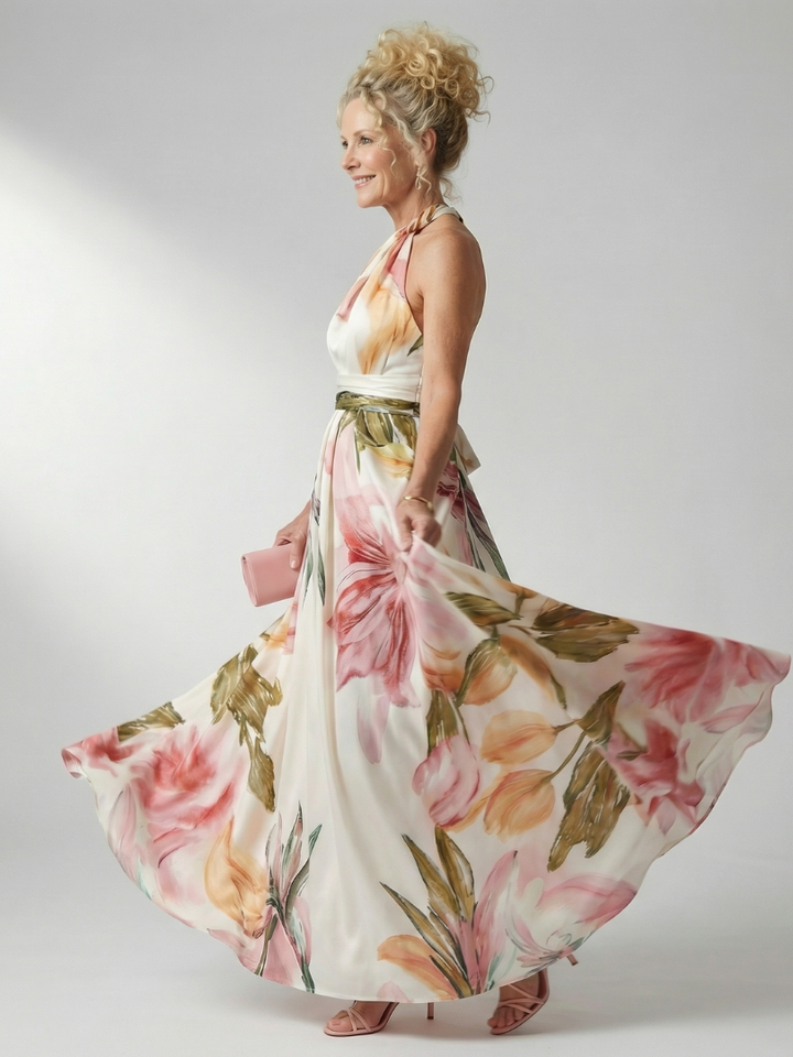 Light Floral Maxi Dress Amiel