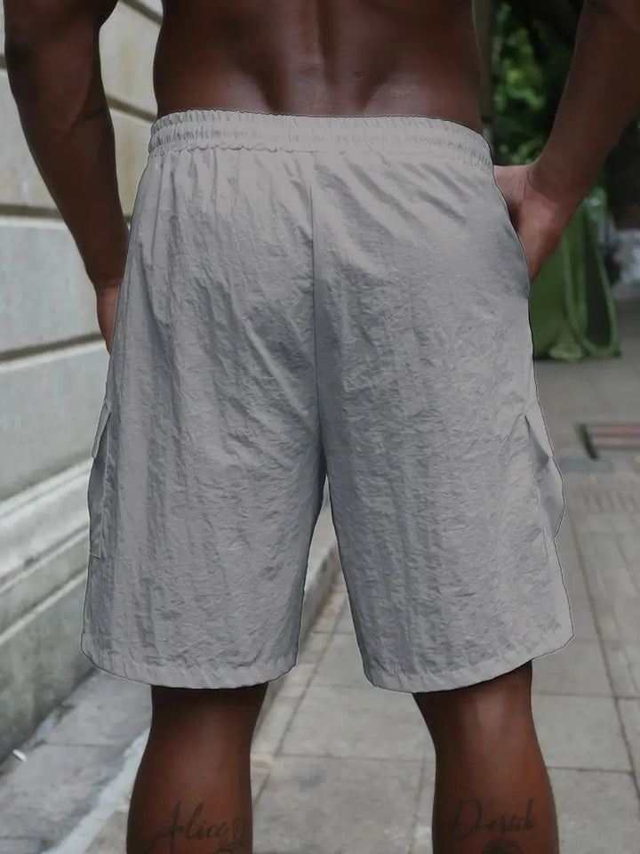 Breathable Shorts with Elastic Waistband