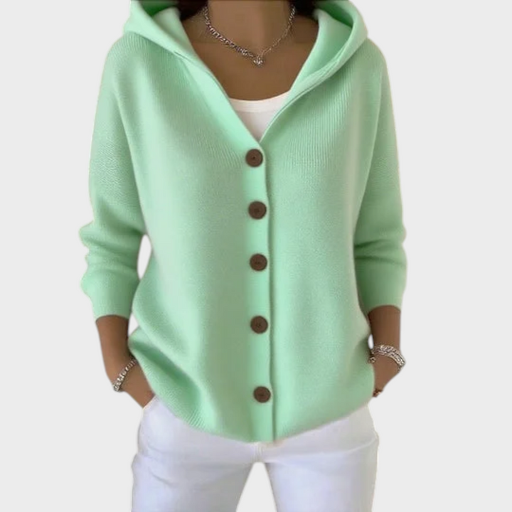 Joana - Knitted Jacket with Hood