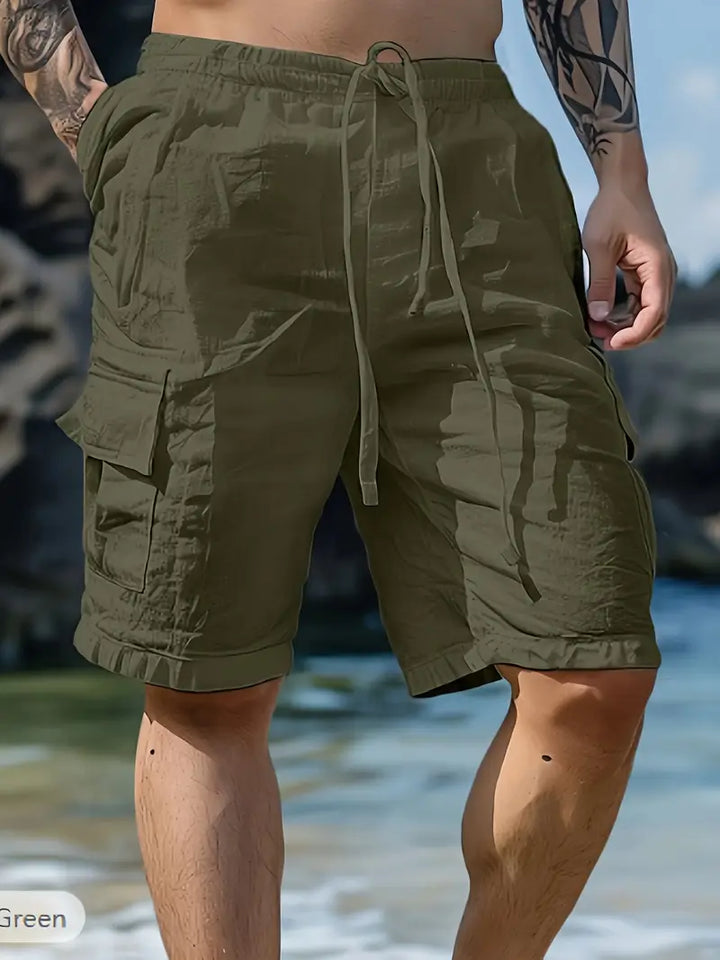 Breathable Shorts with Elastic Waistband