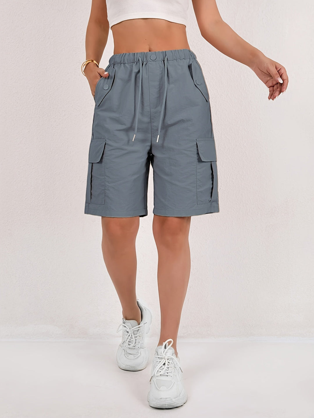 Lightweight Quick-Dry Cargo Shorts Daisy