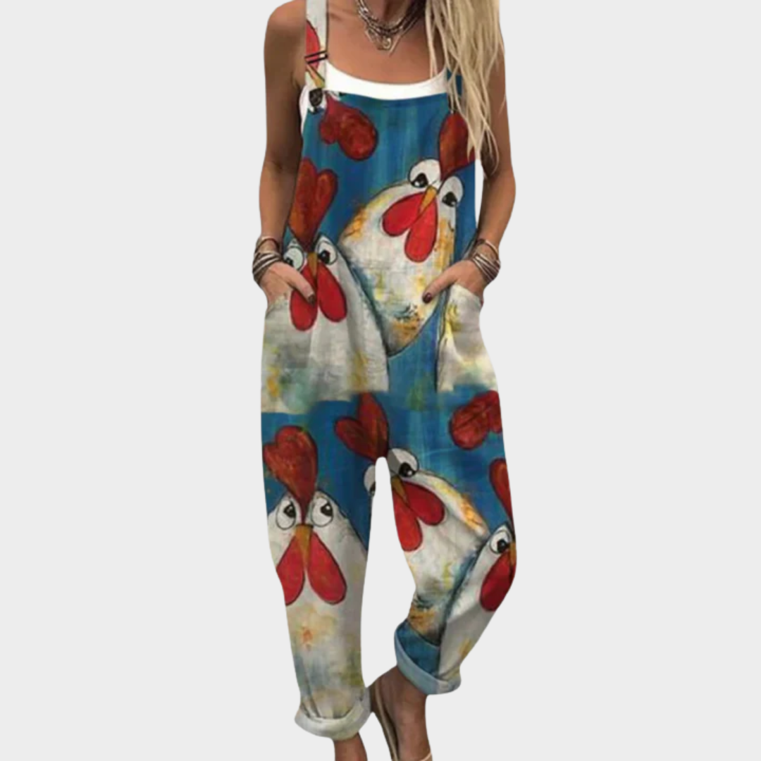VERLAINE | Comfortable Printed Jumpsuit