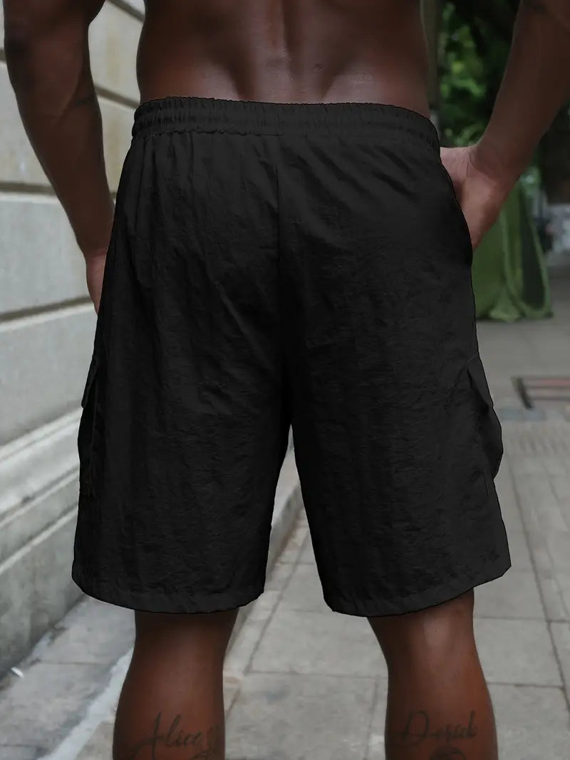 Breathable Shorts with Elastic Waistband