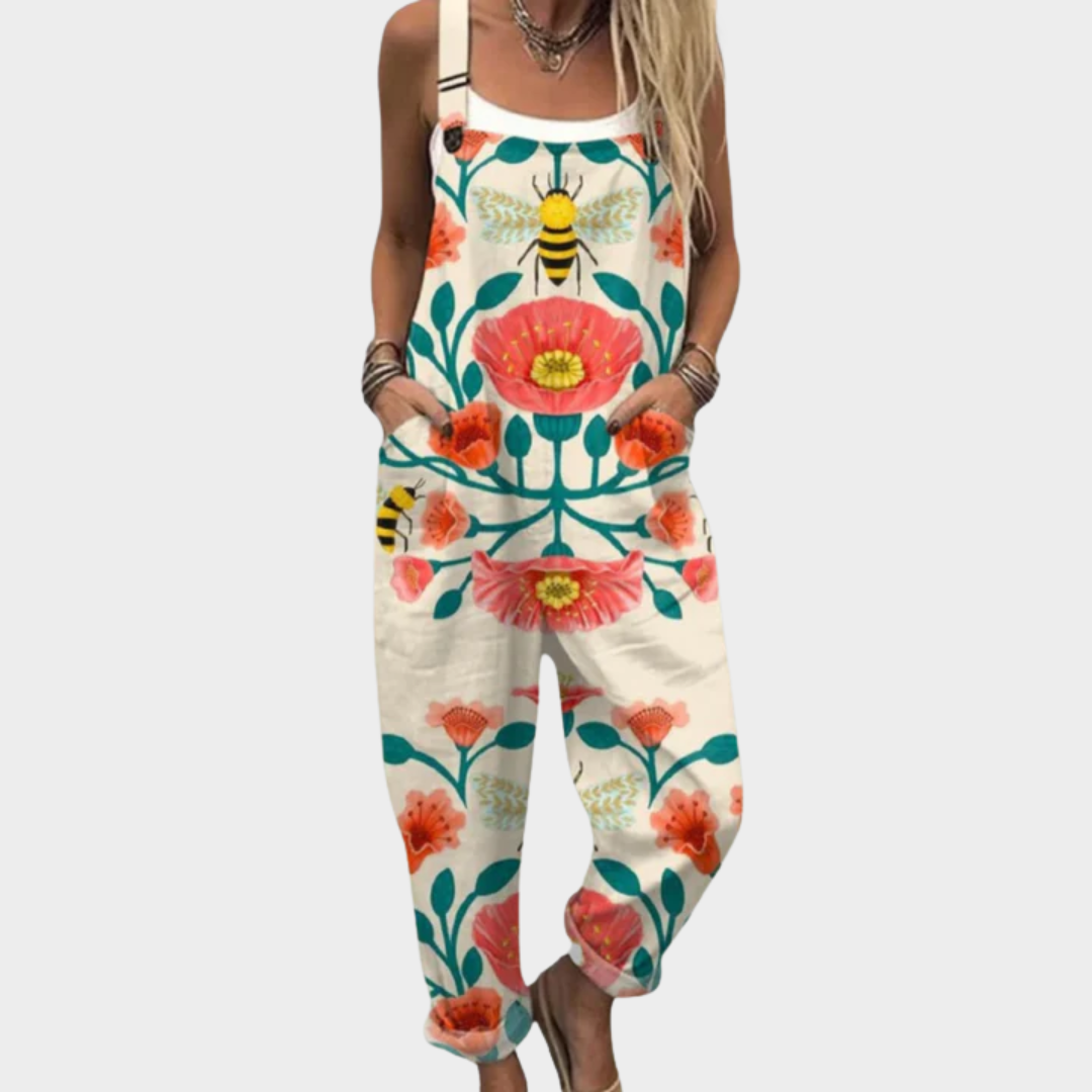 VERLAINE | Comfortable Printed Overalls