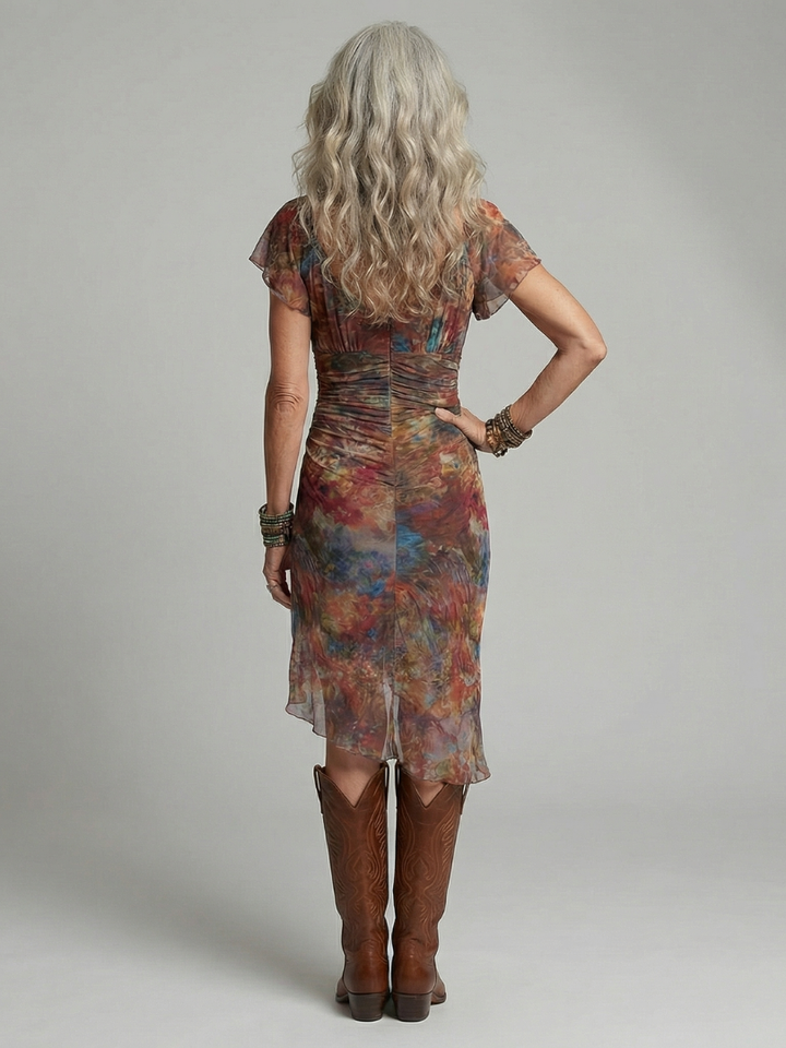 Silent Midi Halter Dress Aeris