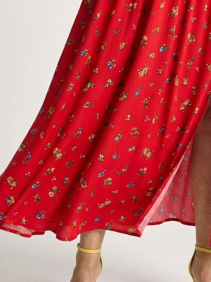 Delphine Puff Sleeve Midi Dress