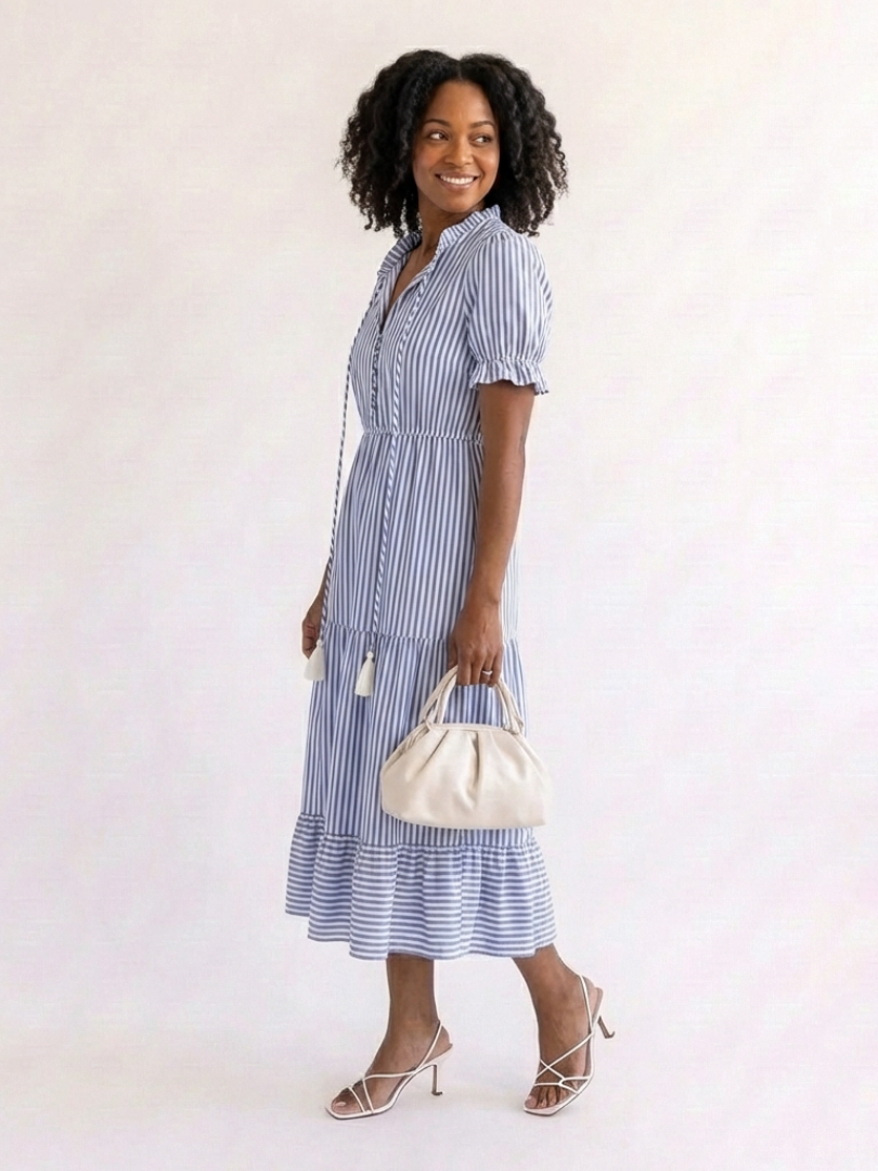 Dakato Short Sleeve Midi Dress