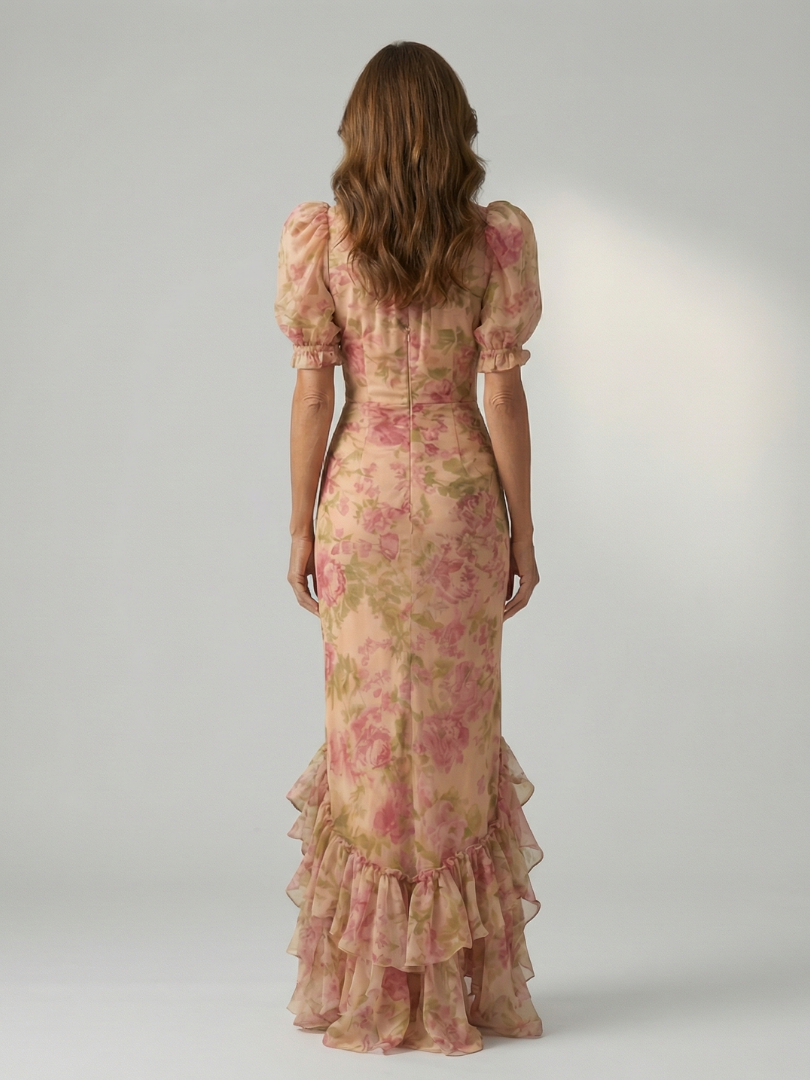 Vianne Soft High Neck Maxi Dress