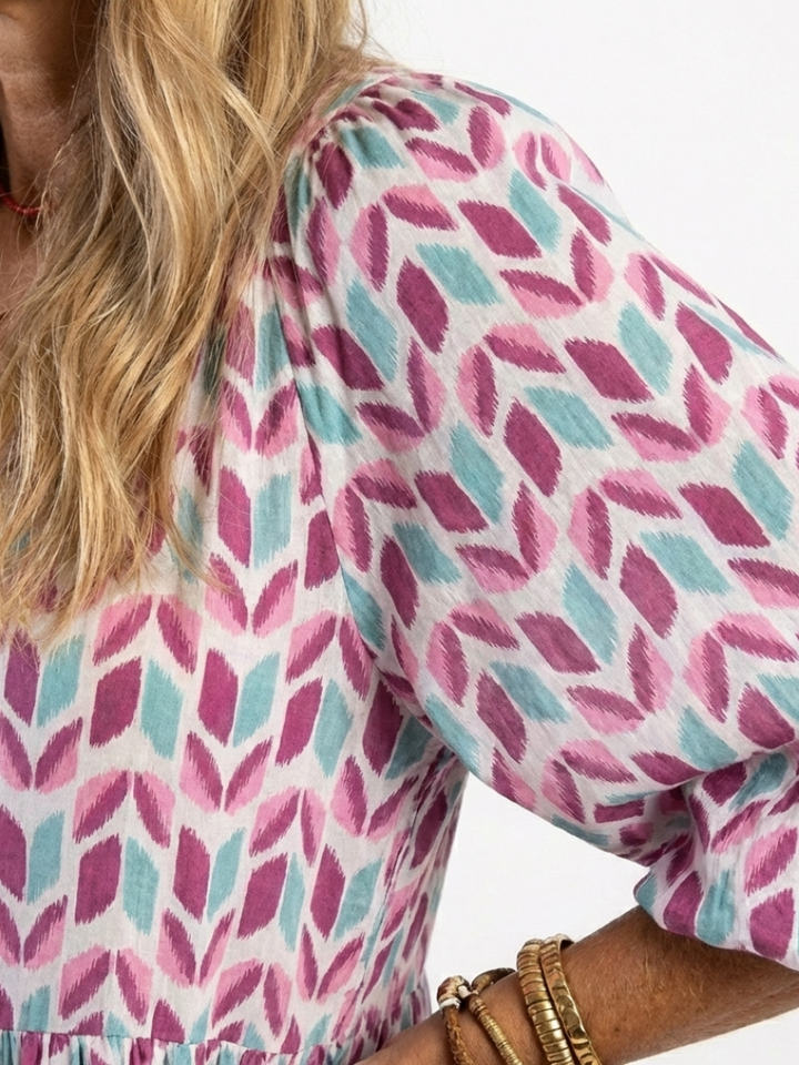 Midi Dress with Long Sleeves Mireya