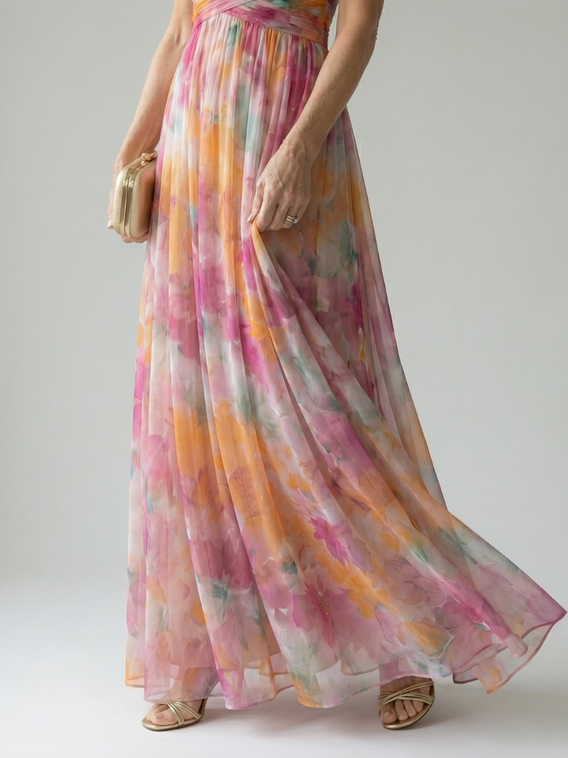 Soft Wrap Maxi Dress Isel