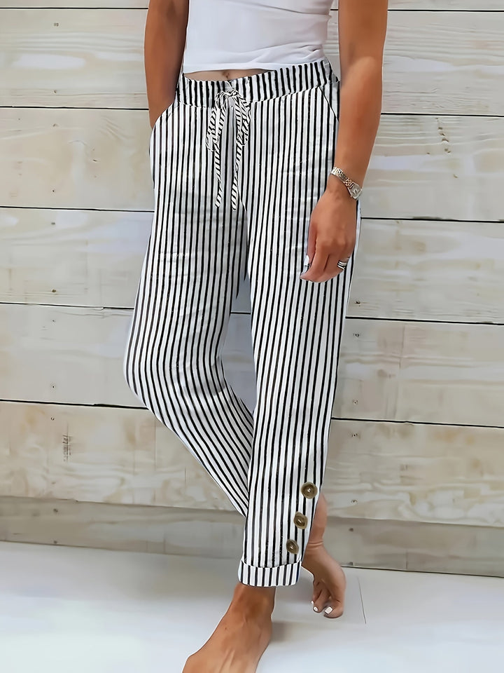 Raquelle - Relaxed Striped Pants