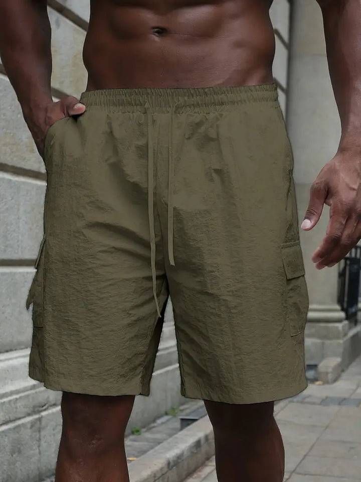 Breathable Shorts with Elastic Waistband