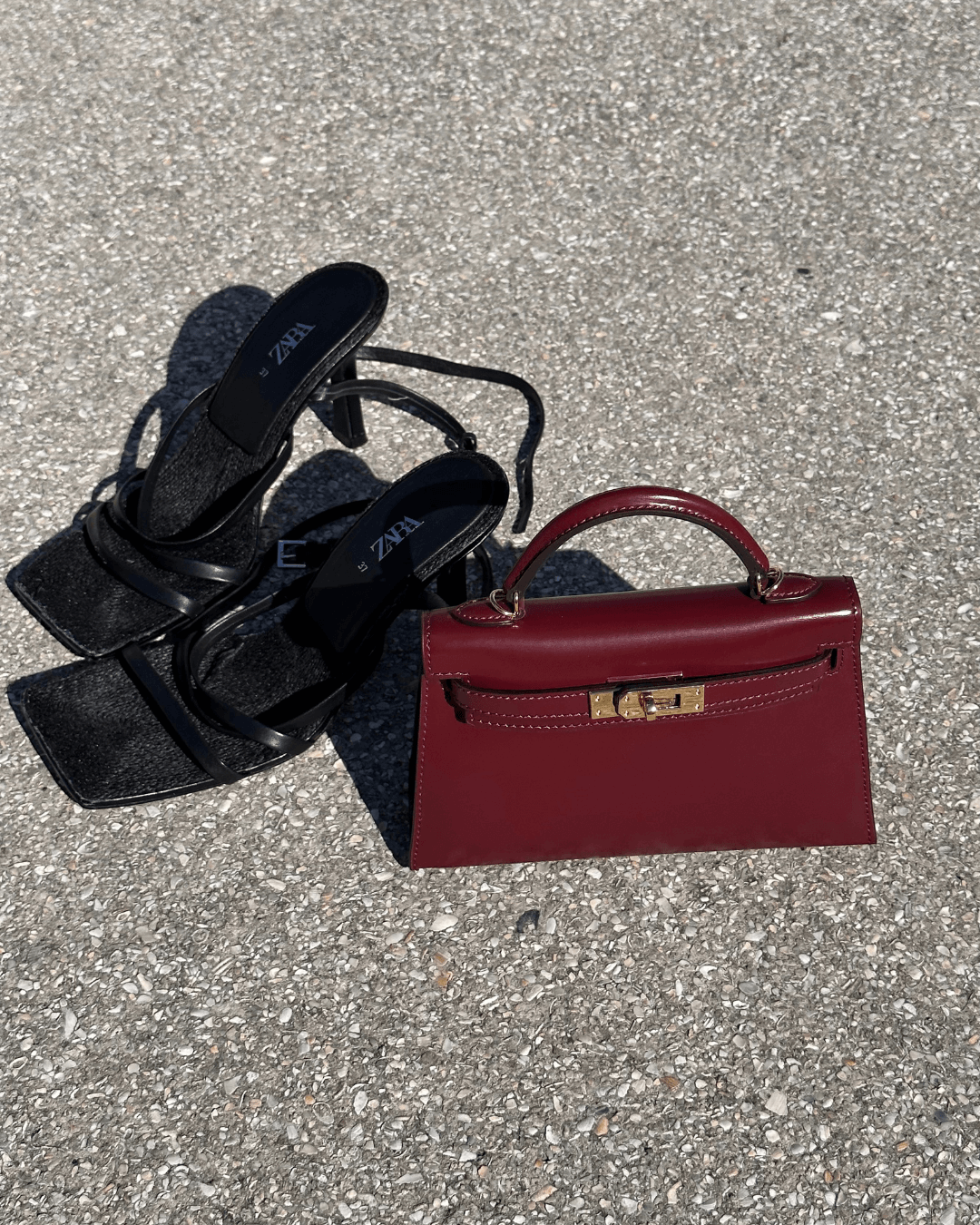 Elegant Burgundy Leather™ - Mini Bag