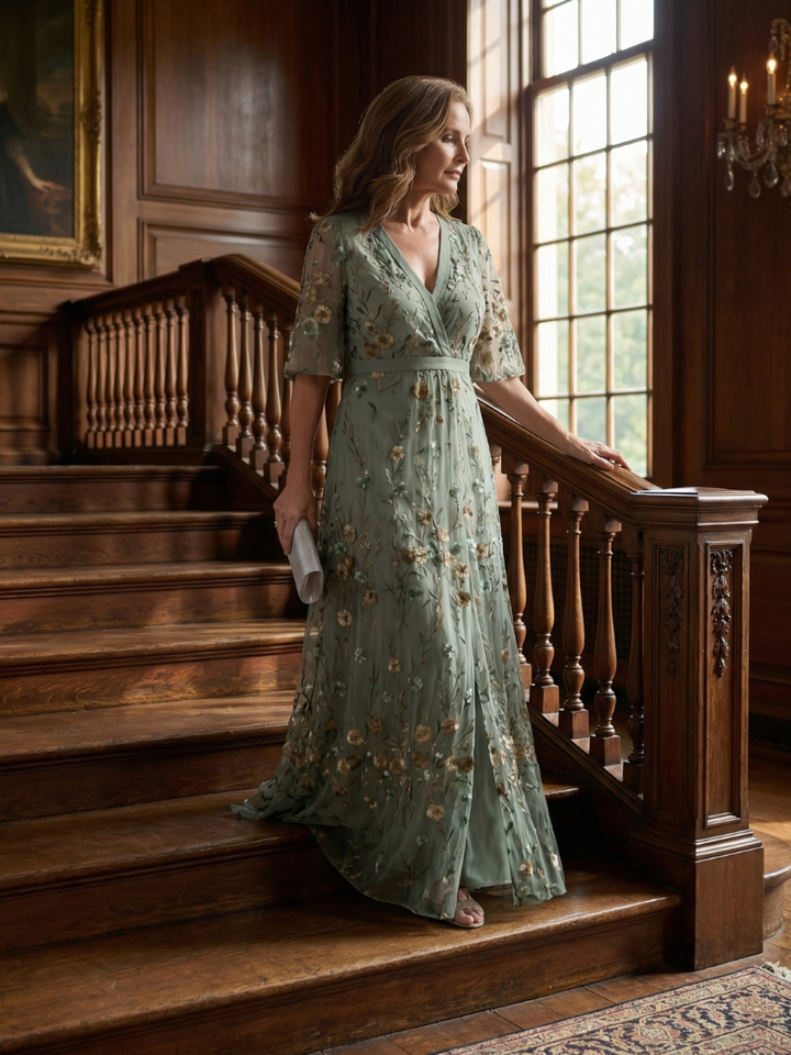 Maxi Halter Dress Bloom Flow Selora